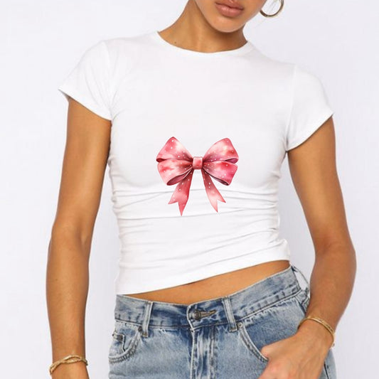 Pembe Fiyonk Baby Tee Tshirt