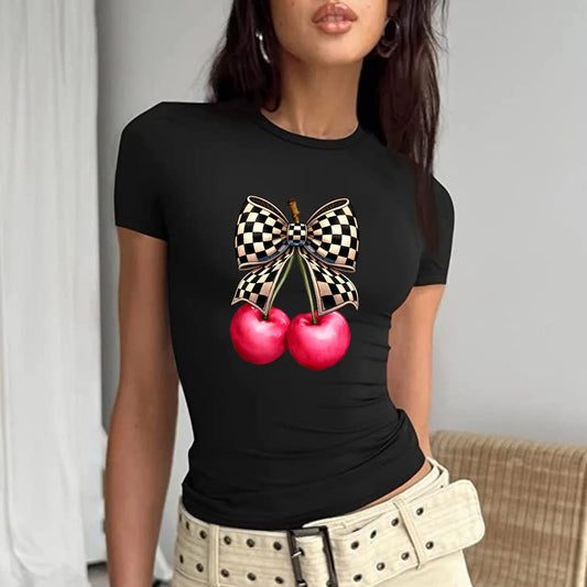 Cherry Kiraz Baby Tee Tshirt