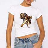 Leopar Baby Tee Tshirt